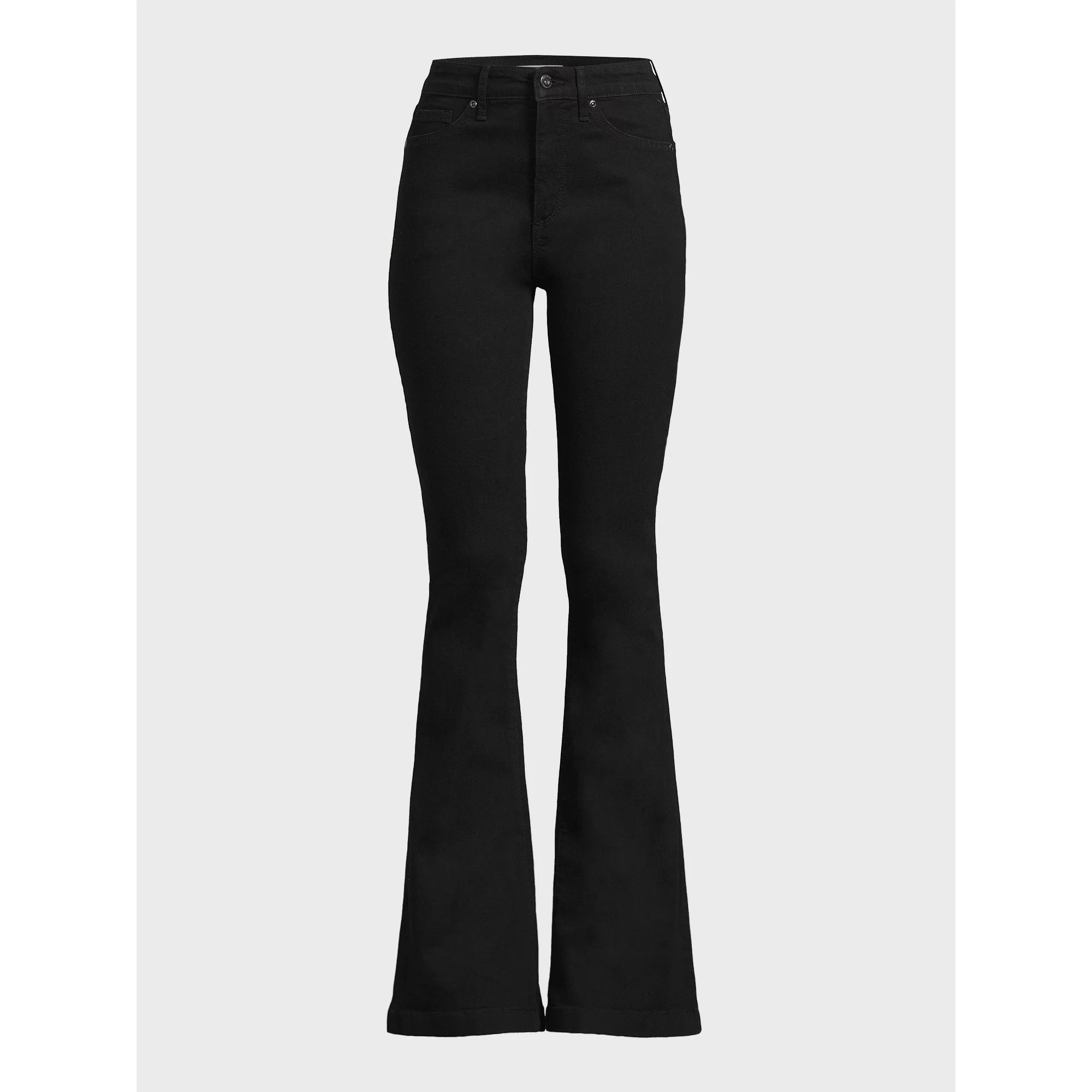 Sofia Jeans Women's Melissa Flare High Rise Black Jeans, 33" Inseam, Sizes 2-20 | Walmart (US)