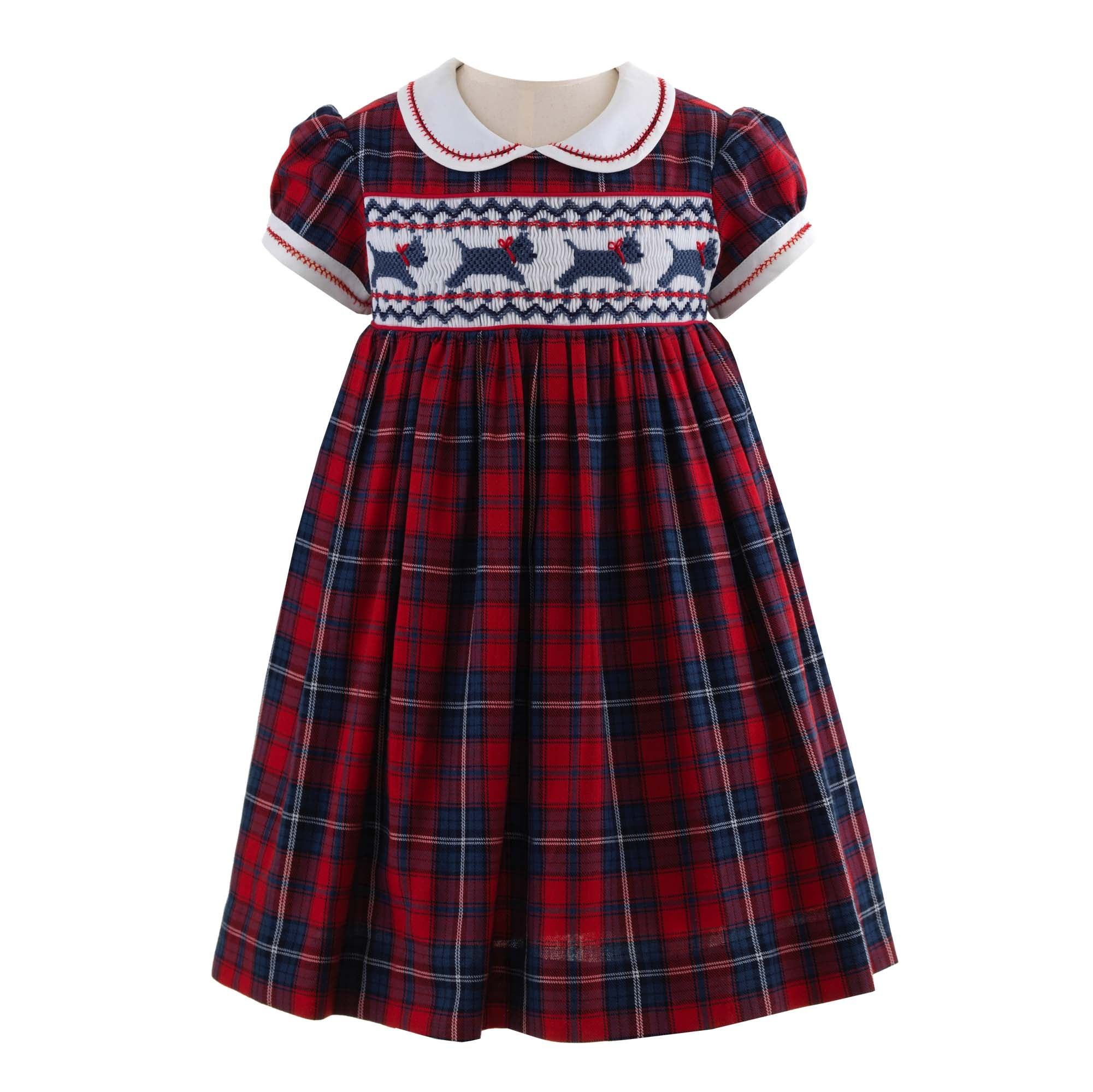 Scottie Dog Smocked Dress & Bloomers | Rachel Riley