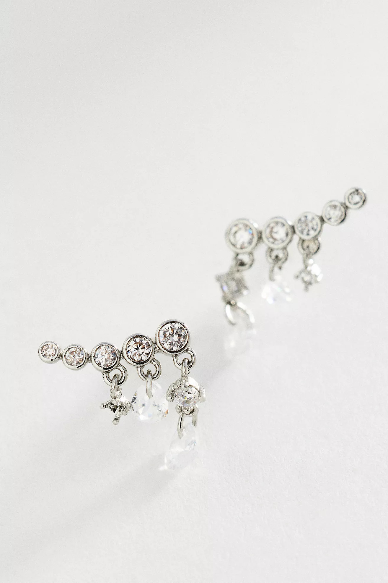 Gilded Dewdrop Climber Earrings | Anthropologie (US)
