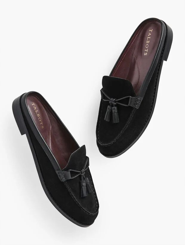 Laura Mule Loafers - Suede | Talbots