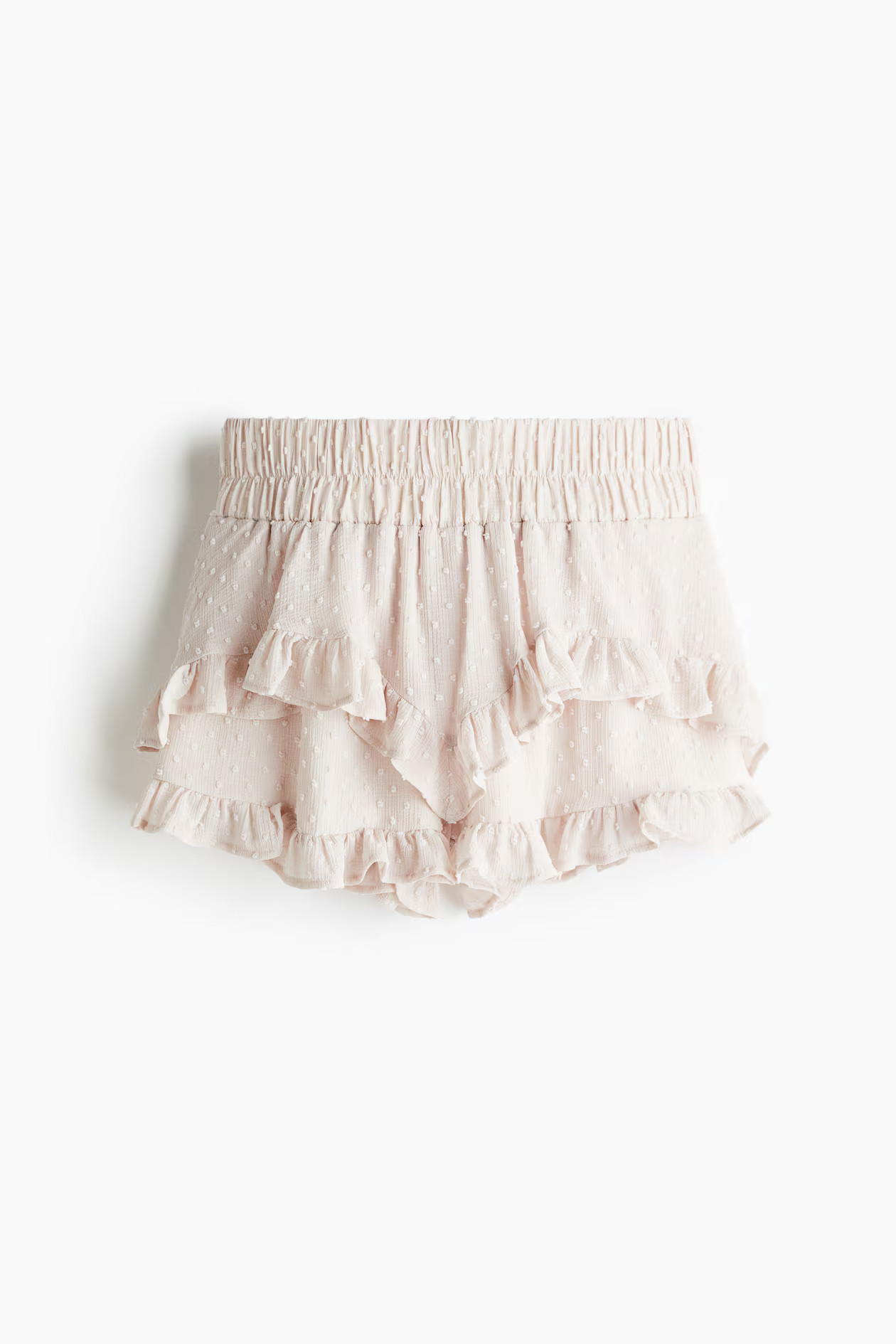 Frill-trimmed plumeti skort | H&M (UK, MY, IN, SG, PH, TW, HK)
