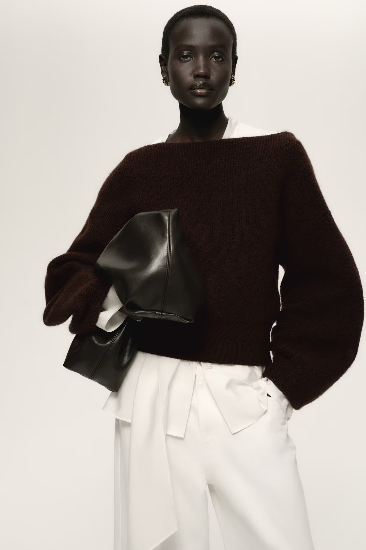 Oversized Boat-Neck Sweater | H&M (US + CA)