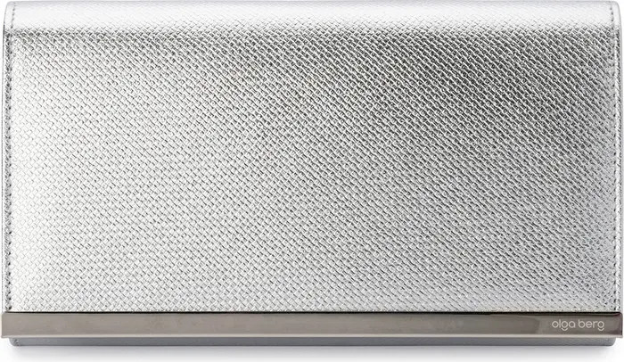 Maddie Metallic Embossed Foldover Clutch | Nordstrom