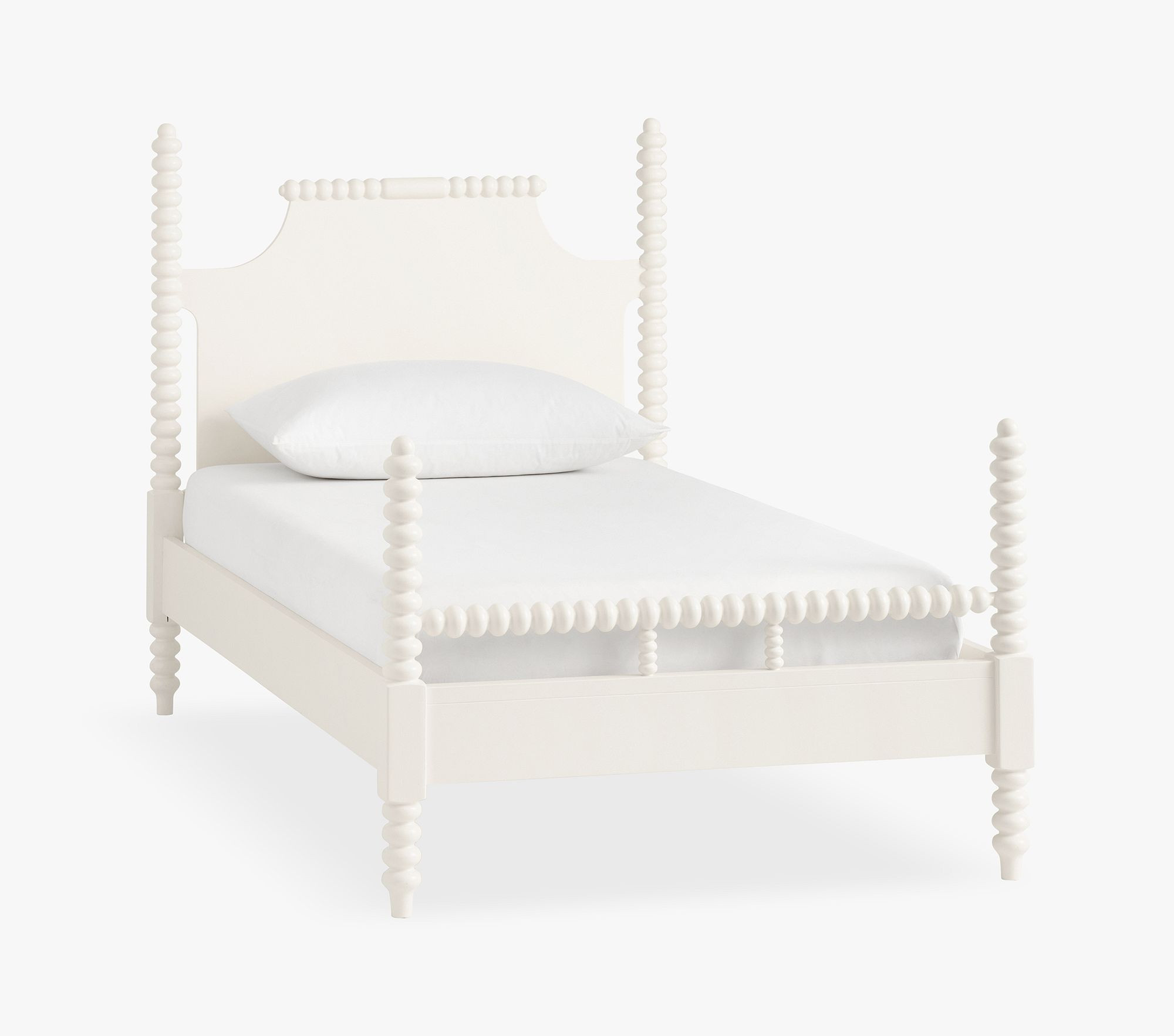 Chris Loves Julia Bed, Twin, Heritage White, White Glove Delivery | Pottery Barn Kids