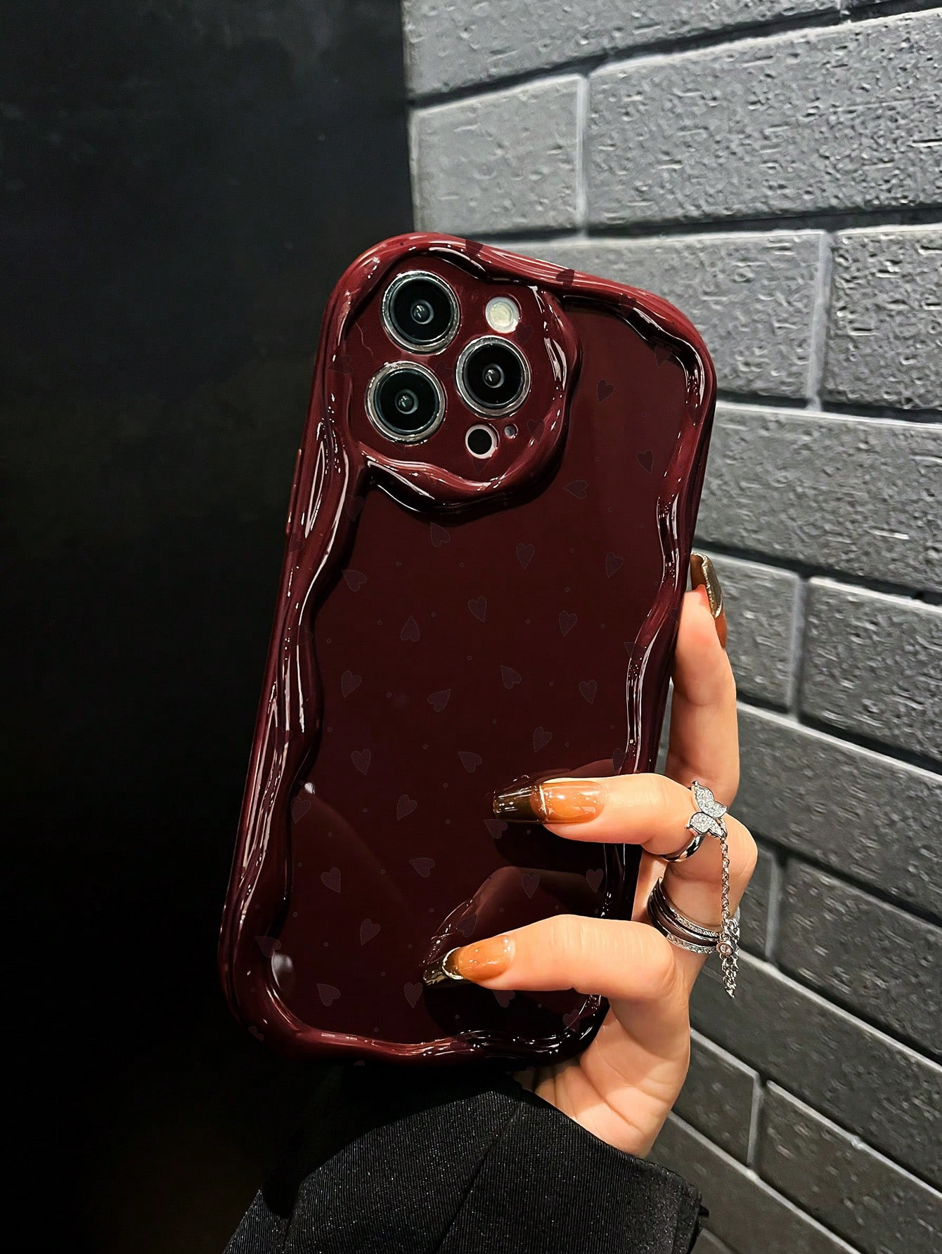 Burgundy Phone Case | SHEIN