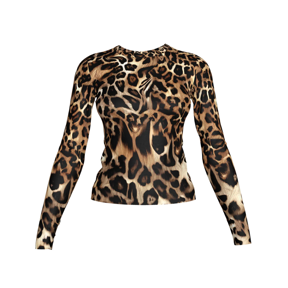 Naomi Long Sleeve Tee - Leo (Printed to Order) | vetu-de-joy | Dressed in Joy