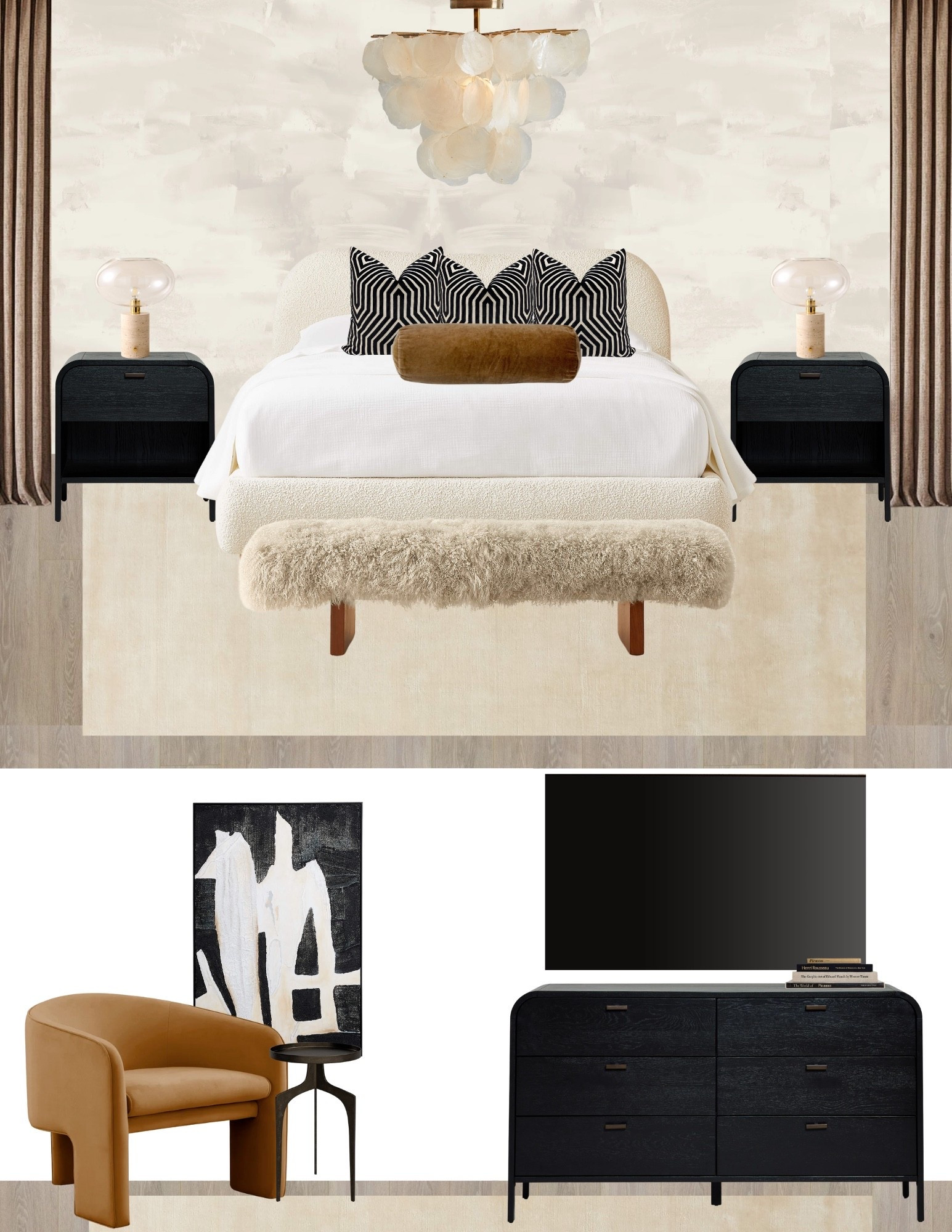 A space that feels like a warm exhale! 🤎 Soft neutrals, rich textures, and gentle curves invite you to slow down and stay awhile. The mood is cozy yet refined—earthy, elevated, and effortlessly welcoming. Every detail is designed to comfort and calm. 

#LTKStyleTip #LTKHome #LTKU