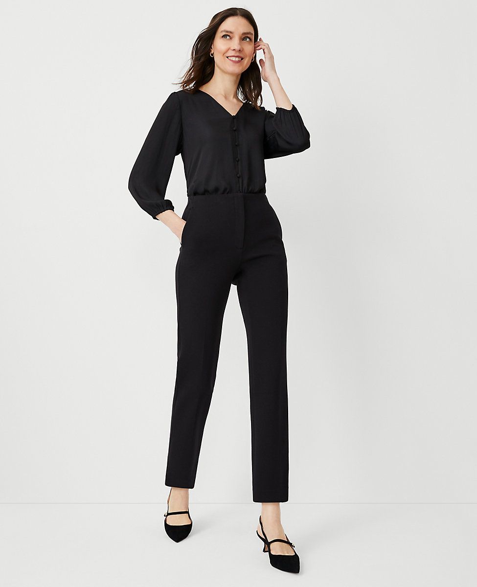 The High Rise Pencil Pant in Pique | Ann Taylor (US)