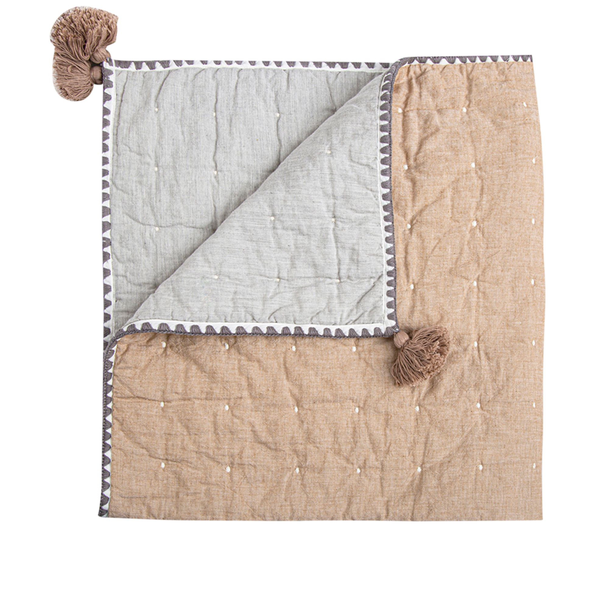 Ezra Baby Blanket Quilt - Copper | Crane Baby | Crane Baby