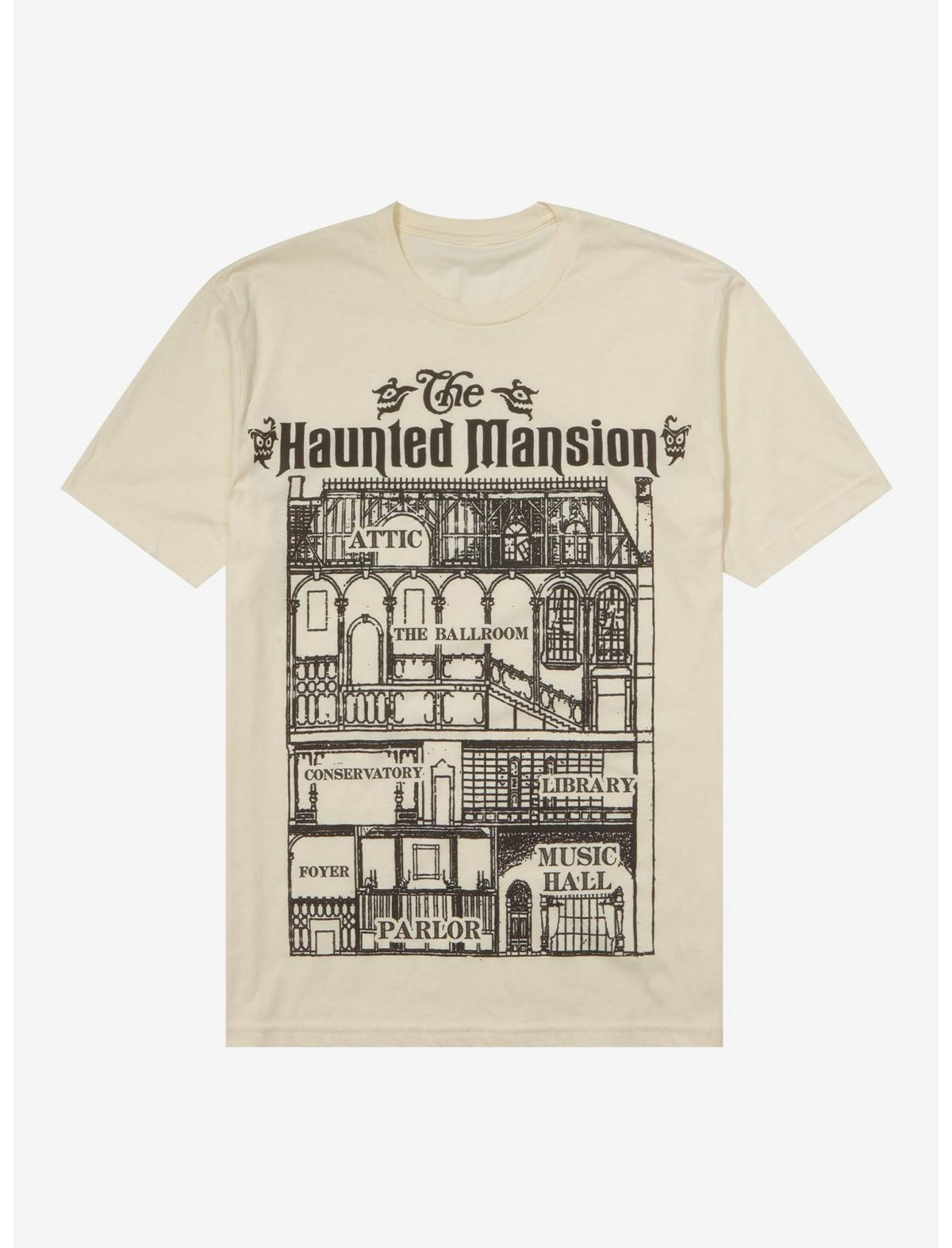 Disney The Haunted Mansion Floor Plan T-Shirt | Hot Topic | Hot Topic