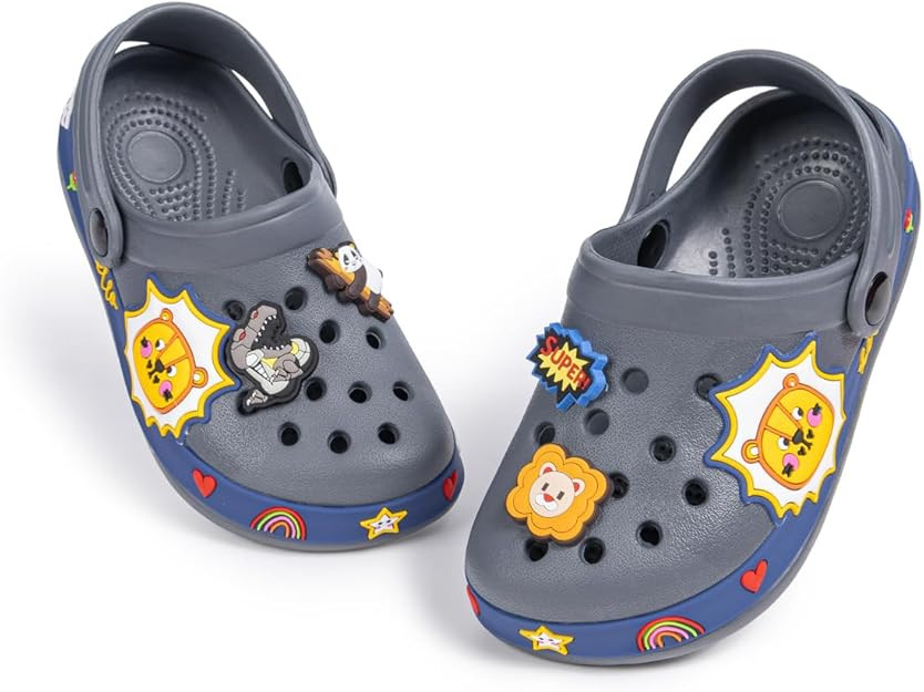 Miamooi Toddler Girls Boys Clogs Cute Cartoon Garden Water Clogs Little Kid Non-Slip Slides Indoo... | Amazon (US)