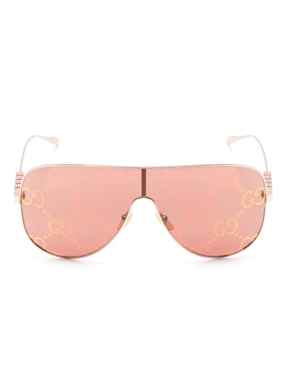 logo-lettering mask-frame sunglasses | Farfetch Global