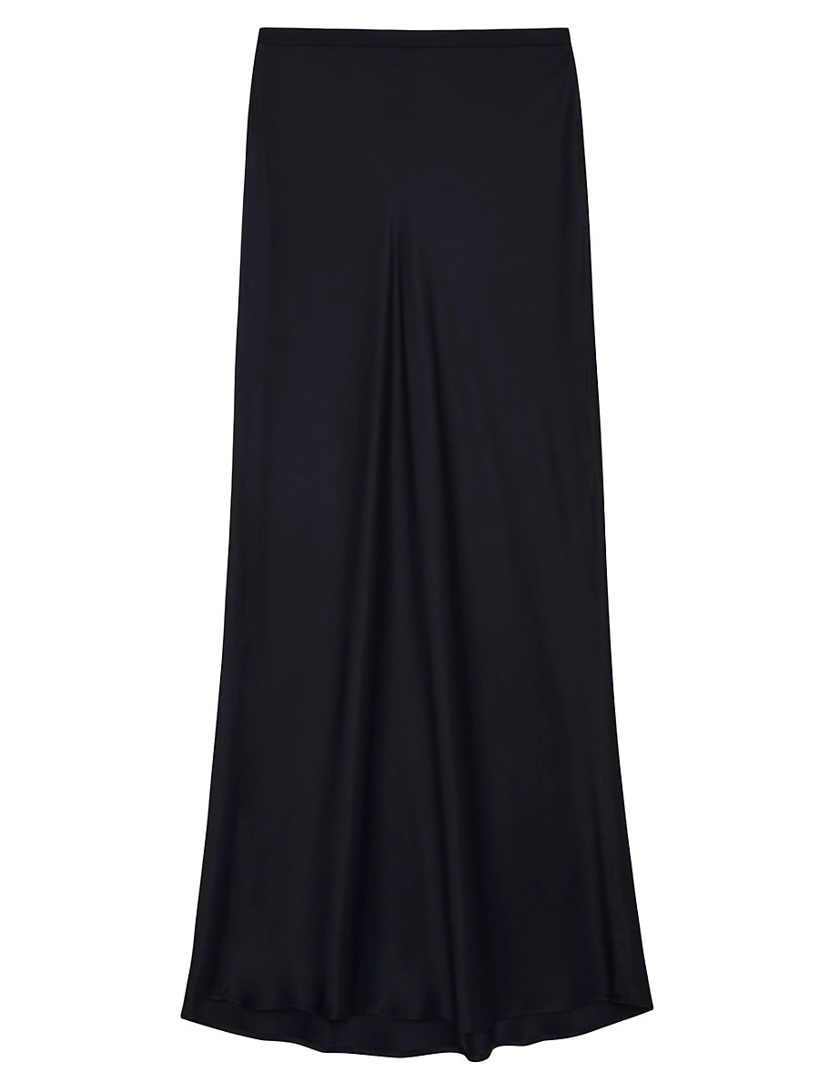 Women's Bar Silk Maxi Skirt - Black - Size Small | Saks Fifth Avenue