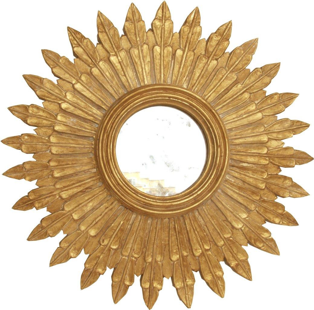 Santo Gold Leaf Handcarved Mirror | 1stopbedrooms