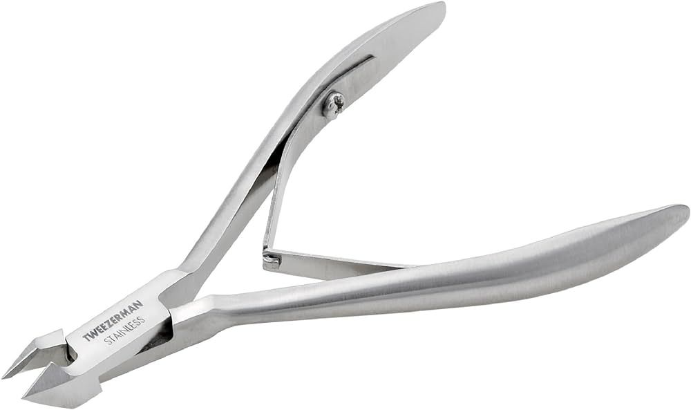 Tweezerman Rockhard Stainless Steel Cuticle Nipper, 1/2 Jaw | Amazon (US)