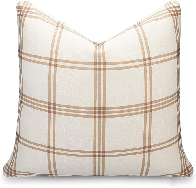 Crumbs Home Modern Farmhouse California Casual Indoor Outdoor Throw Pillow Cover, 22"x22" Water R... | Amazon (US)