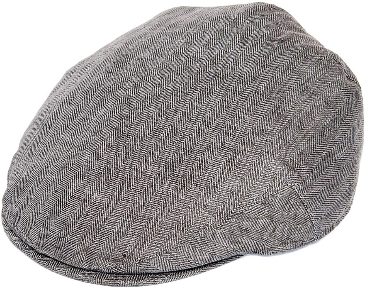 BOTVELA Men Linen Flat Ivy Breathable Summer Newsboy Hat | Amazon (US)