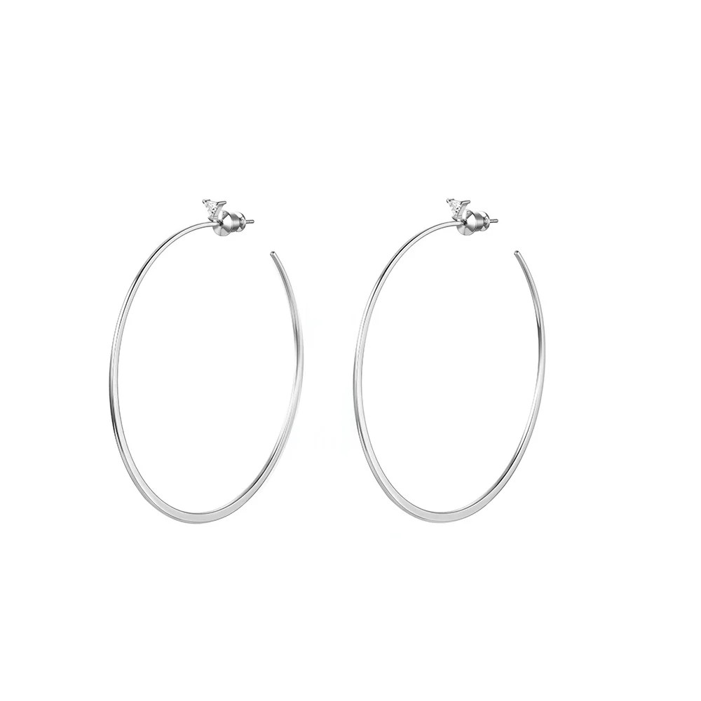 Katie Silver Hoops | Victoria Emerson