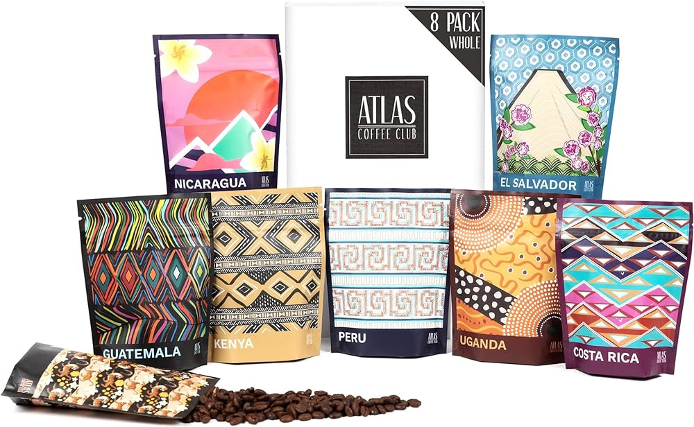Atlas Coffee Club World of Coffee Sampler, Gourmet Coffee Gift Set, 8-Pack Variety Box of the Wor... | Amazon (US)