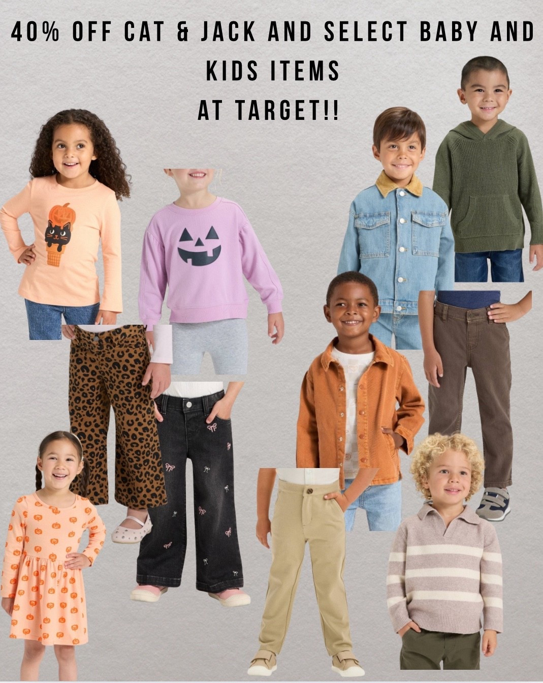 So many good clothes on sale for toddlers and kids for 40% off at target!! We love these brands! Thins is my go to for all picture outfit ideas for the kids! Super cute stuff for cheap!! All under $15! 
Sale only last today!! 

#LTKSaleAlert #LTKBaby #LTKKids