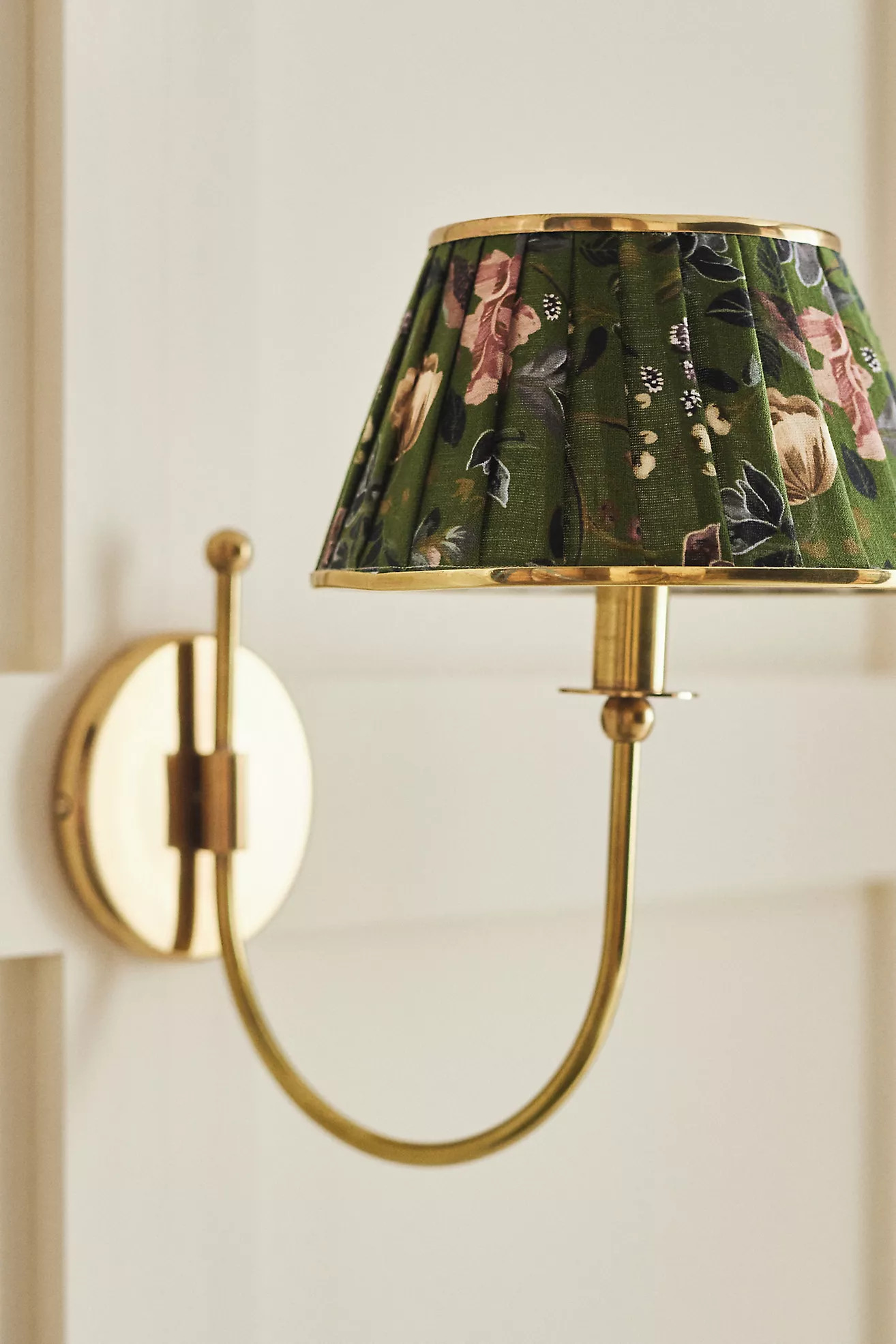 Lee Brass Fabric Shade Sconce Wall Light | Anthropologie (US)