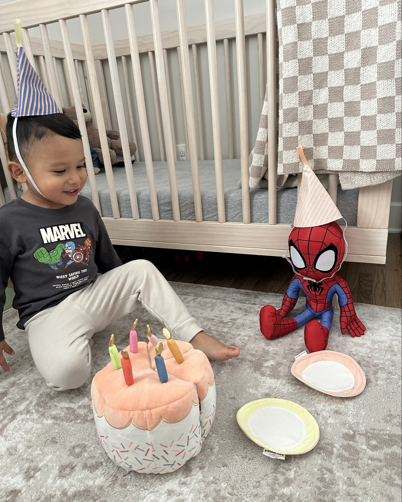 Plush Birthday Cake Set