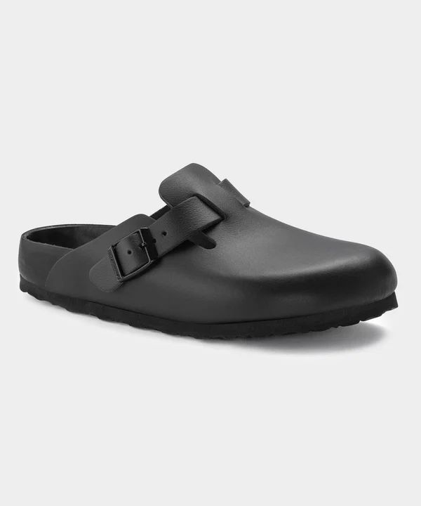 Birkenstock Boston Exquisite in Black Leather | Todd Snyder