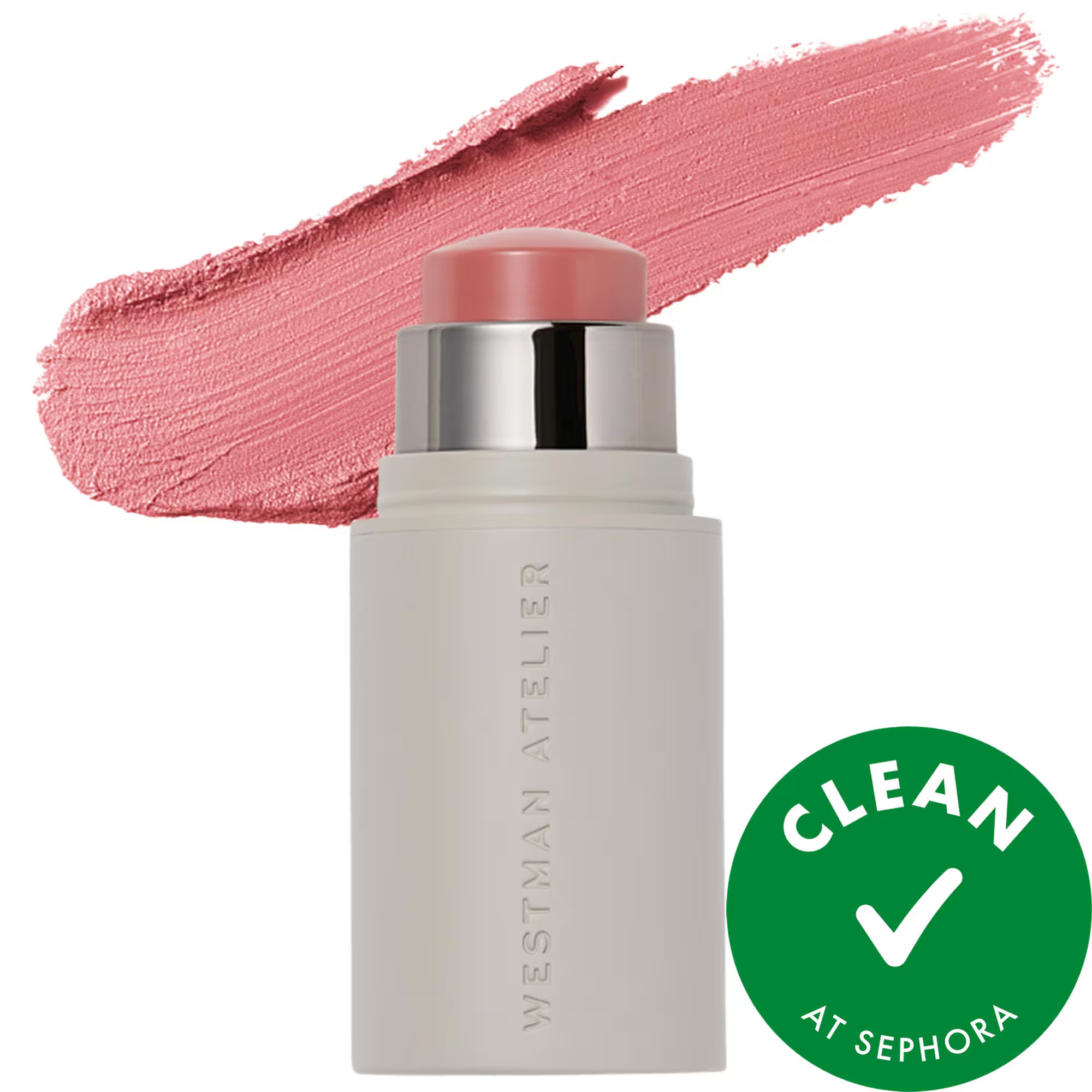 Westman Atelier Mini Petite Baby Cheeks Lip + Cheek Cream Blush Stick Petal 0.09 oz / 2.5 g | Sephora (US)