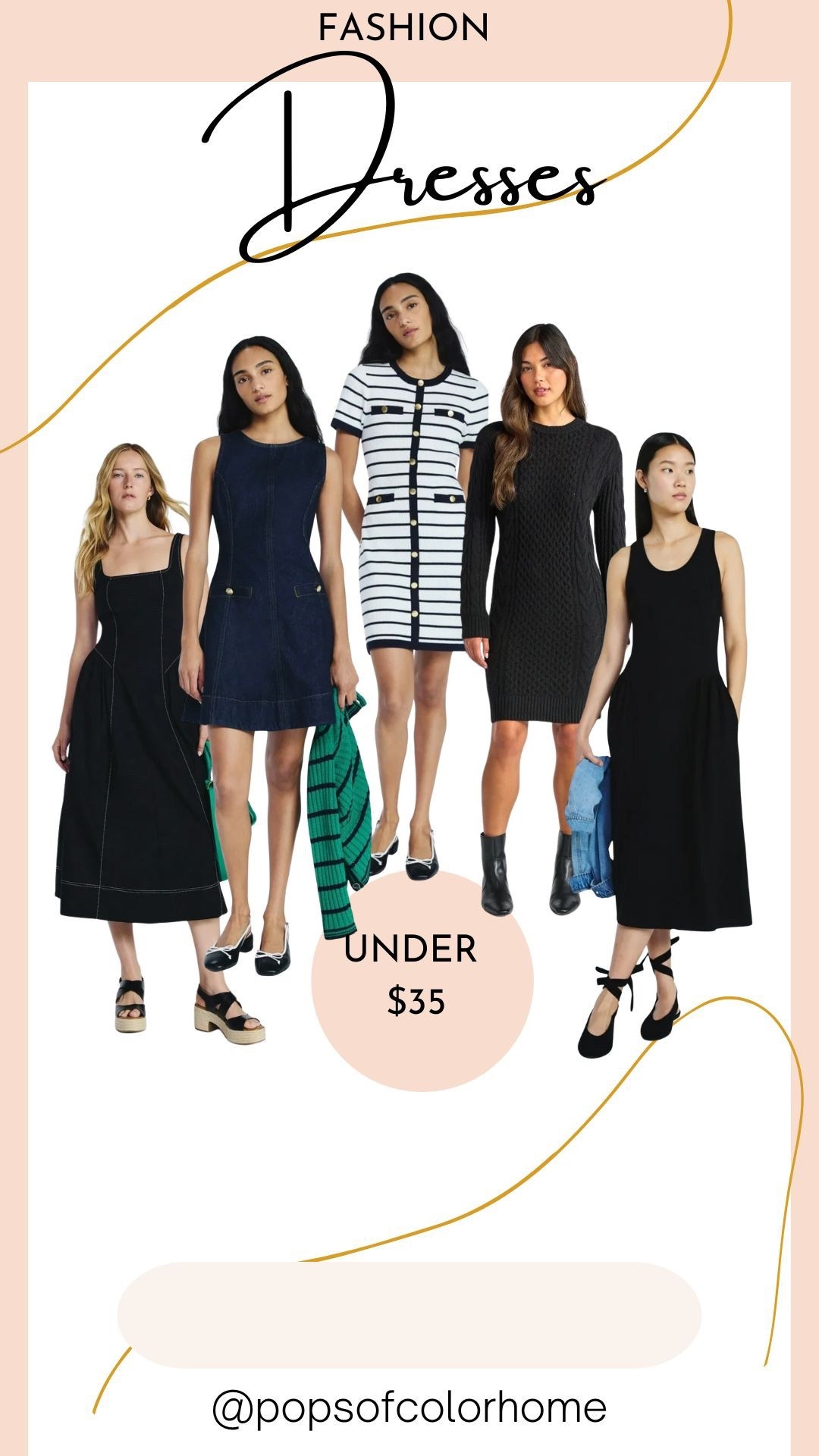 Classic and elegant dresses that you can dress up or down for any occasion under $35

#LTKWorkwear #LTKFindsUnder50 #LTKMidsize