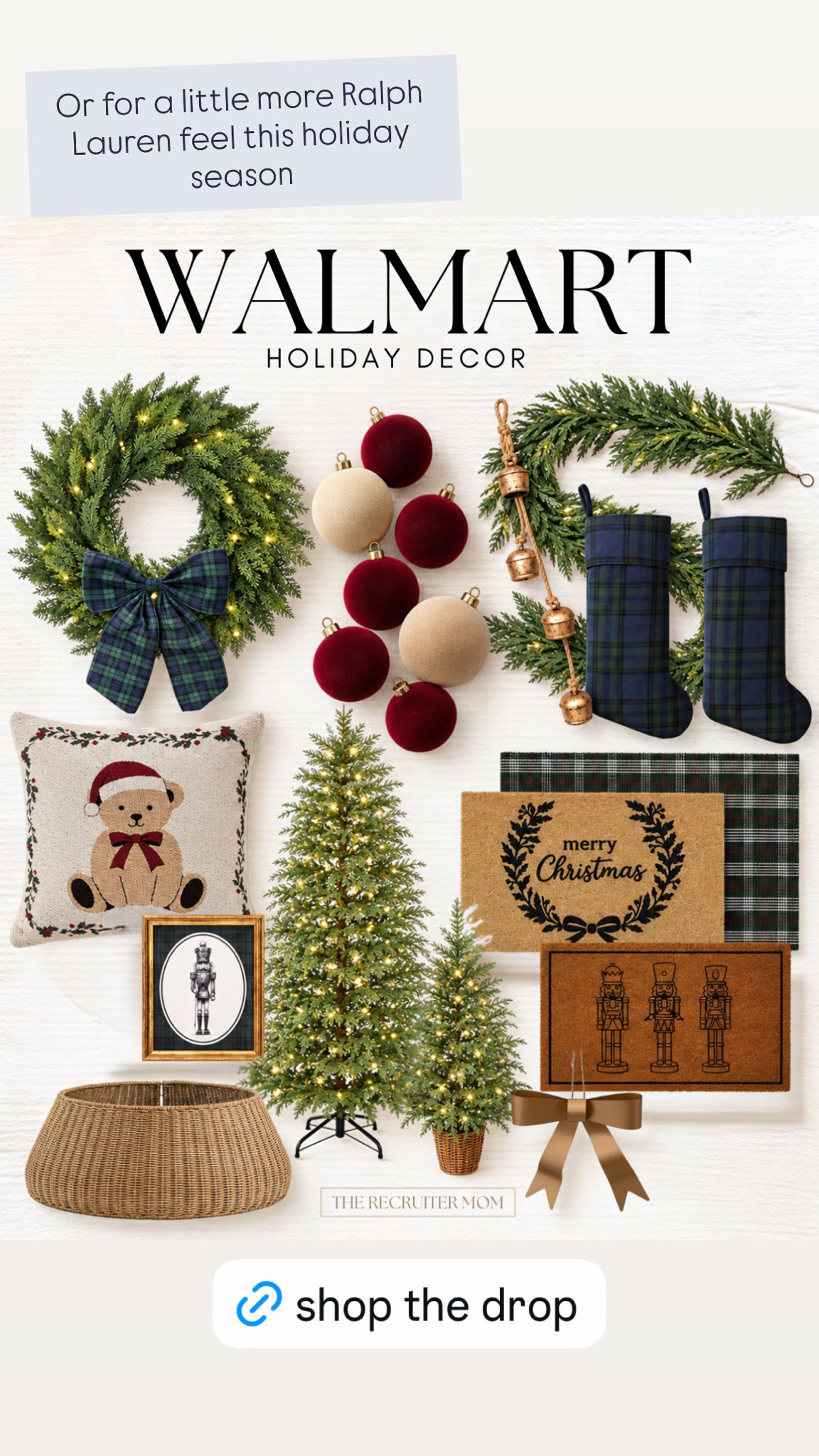 @Walmart just dropped the most gorgeous holiday decor! It’s giving RL without the $$

#LTKHome #LTKSeasonal