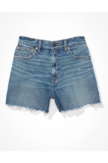 AE Stretch Denim Highest Waist '90s Boyfriend Short | American Eagle Outfitters (US & CA)