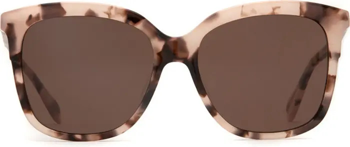 Keana 54mm Medium Nose Bridge Medium Width Polarized Square Sunglasses | Nordstrom