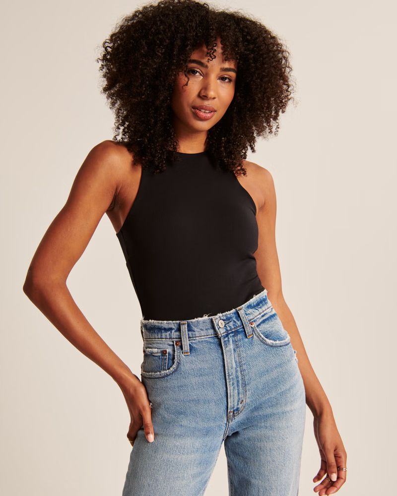 Double-Layered Seamless Open Back Bodysuit | Abercrombie & Fitch (US)