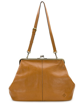 Serafina Extra-Large Leather Kisslock Bag | Macy's