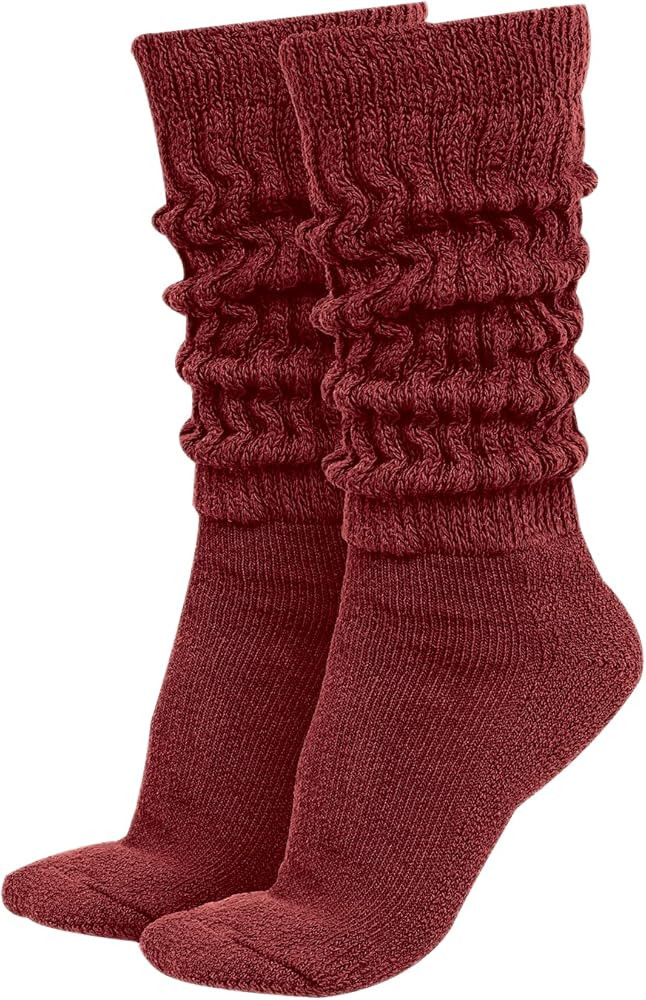 MDR Distributors MDRE Women’s Extra Long & Heavy Slouch Socks – 100% Cotton, Made in USA, One... | Amazon (US)