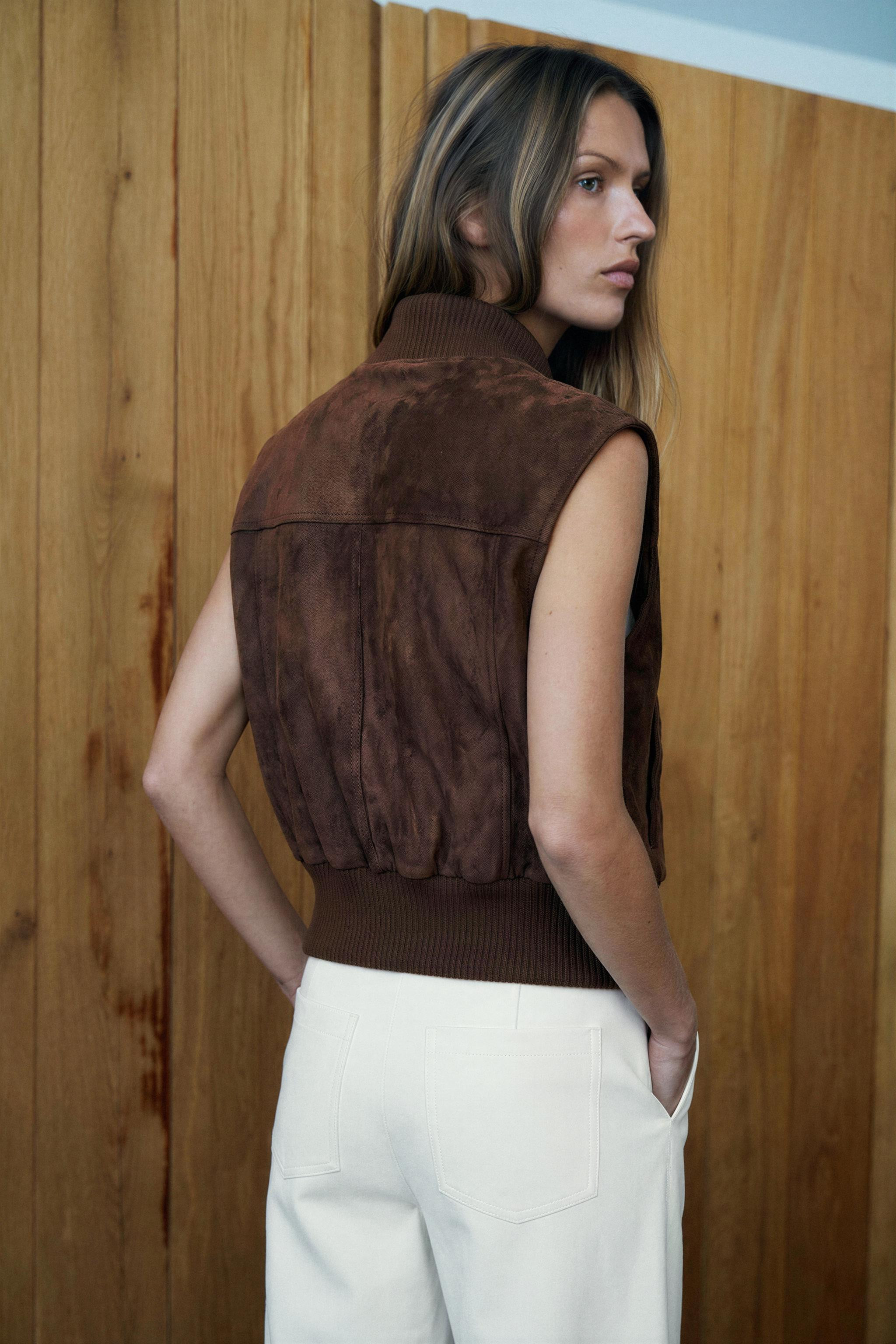 FAUX SUEDE GILET | Zara UK
