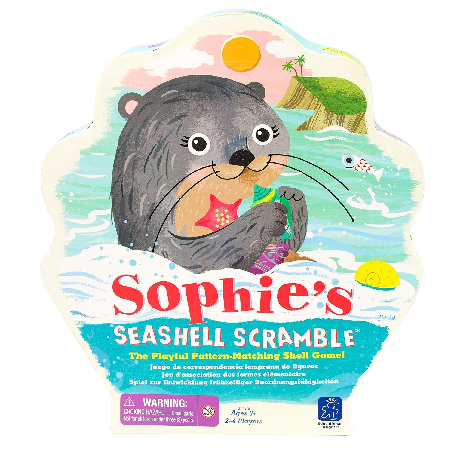 Educational Insights Sophie's Seashell Scramble - Pattern Matching Games for Toddlers 3-5, Presch... | Amazon (US)