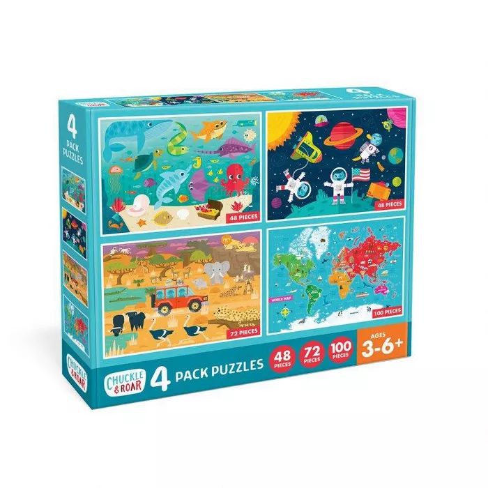 Target/Toys/Puzzles‎Chuckle & Roar 4pk Jigsaw Puzzles 268pcShop all Chuckle & Roar | Target