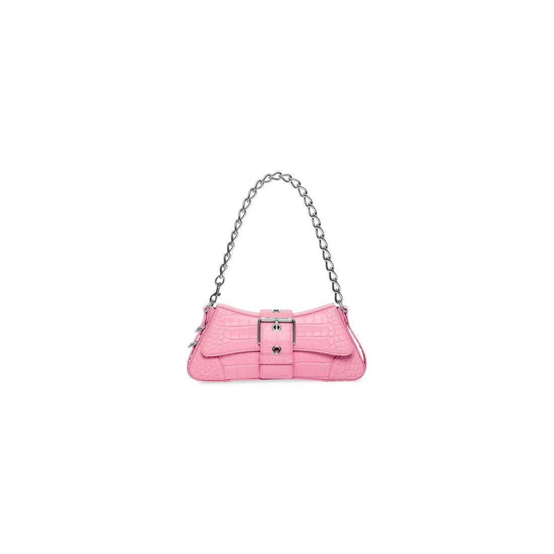 Sac Porté Épaule Avec Bandoulière Lindsay Petit Modèle en cuir de veau souple embossé crocod... | Balenciaga
