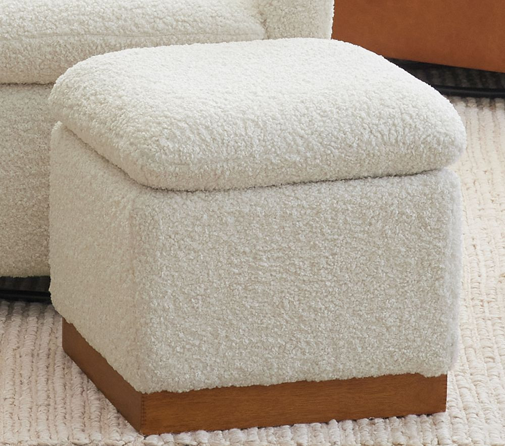 Paxton Upholstered Ottoman | Pottery Barn Kids