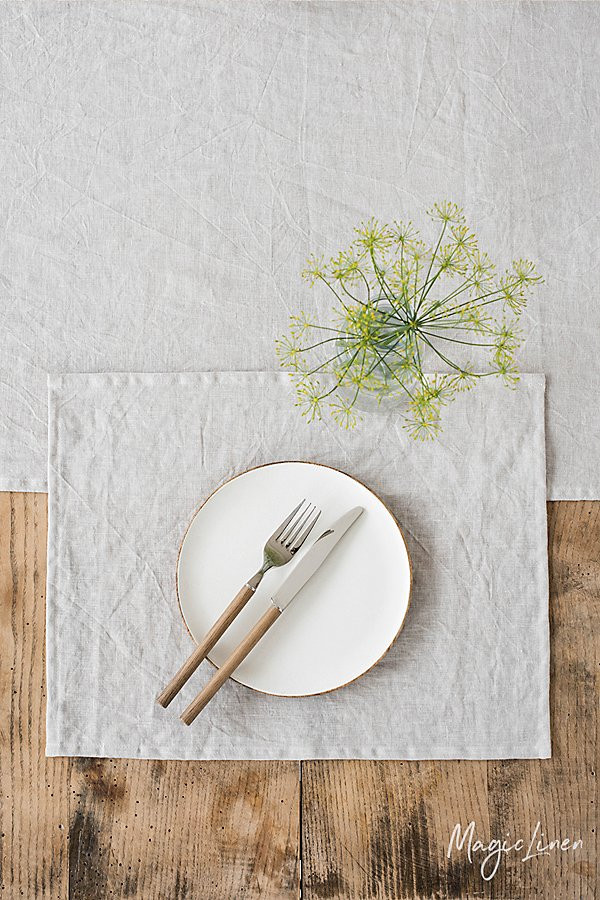 MagicLinen Linen Placemat Set | Urban Outfitters (US and RoW)