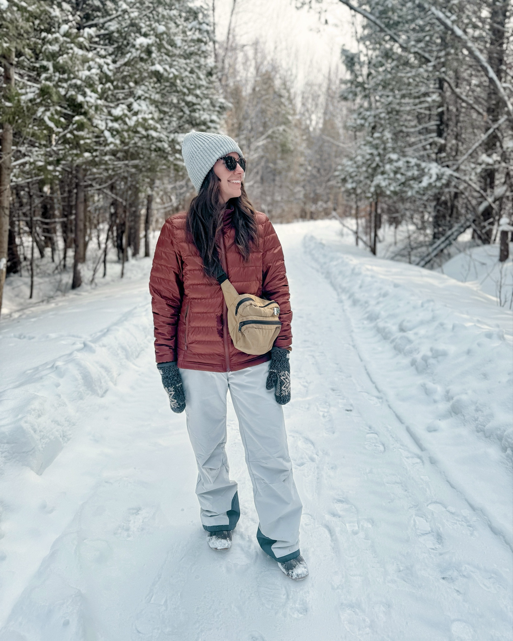 Wearing small in this coat (redwood brown-hoodless version) and the kids’ size in my snow pants (linked the women’s sizes too!) my boots are size 6.5.



#LTKPetite #LTKgrwm #LTKootd