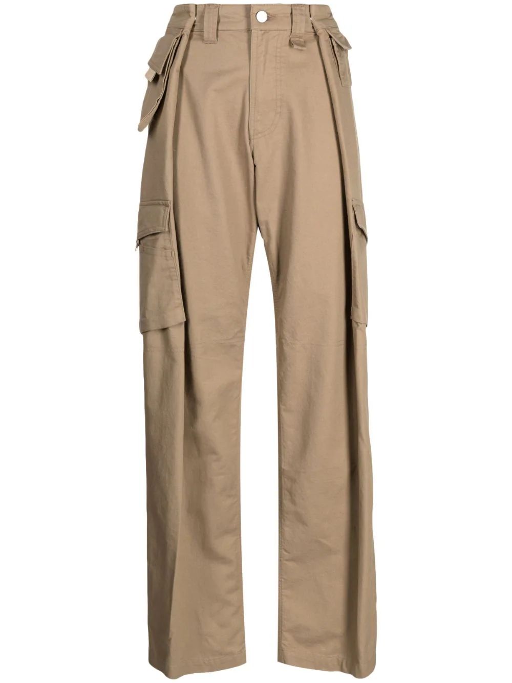 Goen.J wide-leg Cotton Cargo Pants - Farfetch | Farfetch Global