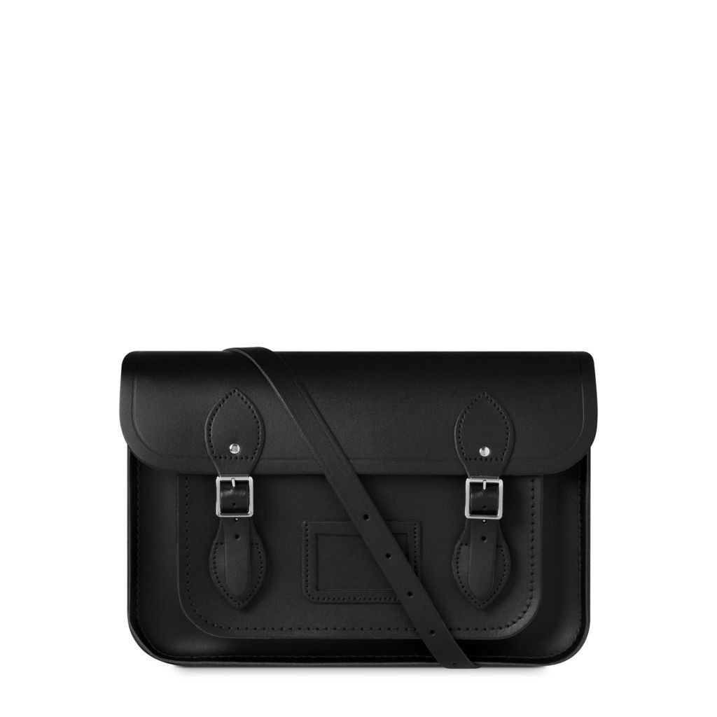 13 inch Magnetic Satchel in Leather - Black | The Cambridge Satchel Company