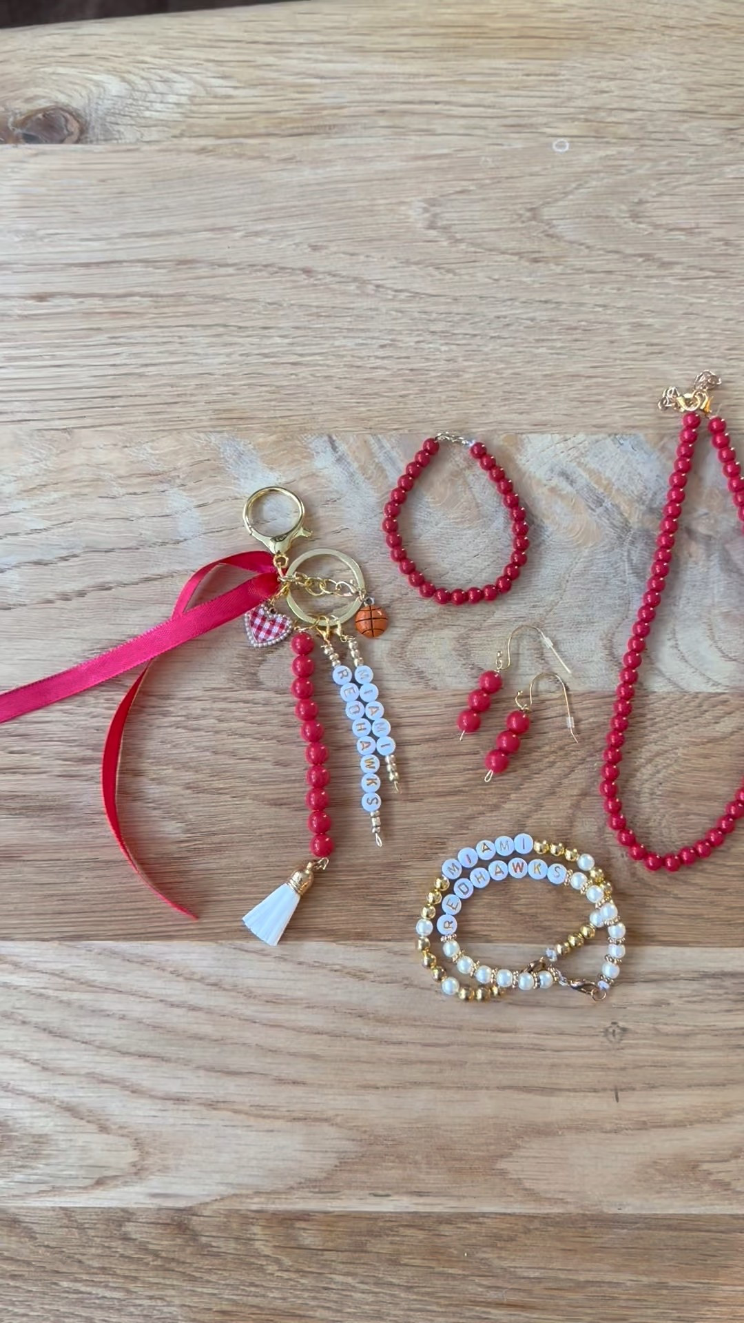 And I think we’ve made about 20 or so Miami Redhawk bracelets 😂... #beads #bracelet #bagcharms

#LTKHome #LTKValentine #LTKSaleAlert