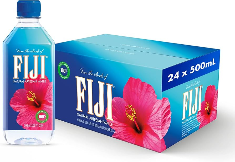 FIJI Natural Artesian Bottled Water 500 mL / 16.9 Fl Ounce (Pack of 24) | Amazon (US)