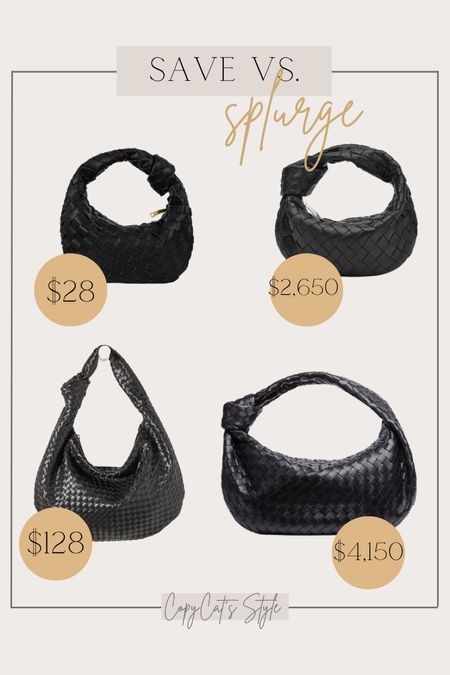 Save or Splurge Shoulder Bag, Bottega look for less, hobo bag, weave bag, Save vs. Splurge

#LTKitbag #LTKFind #LTKstyletip