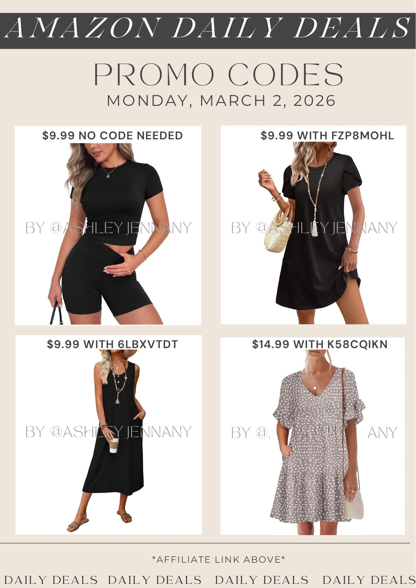 Amazon fashion deals on this workout set and casual dresses 

#LTKSeasonal #LTKMidsize #LTKSaleAlert