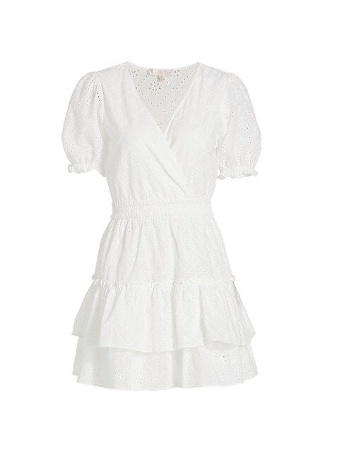 Reese Smocked-Waist Tiered Mini Dress | Saks Fifth Avenue