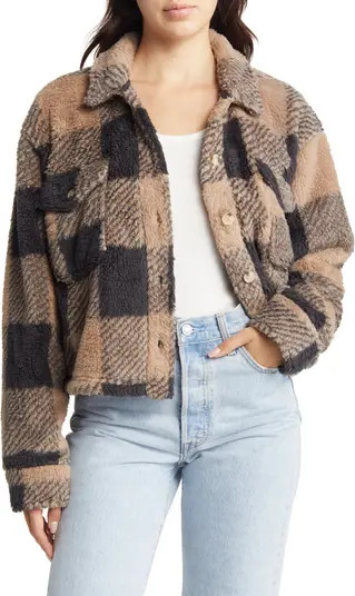Thread & Supply Crop Fleece Shirt Jacket | Nordstrom | Nordstrom
